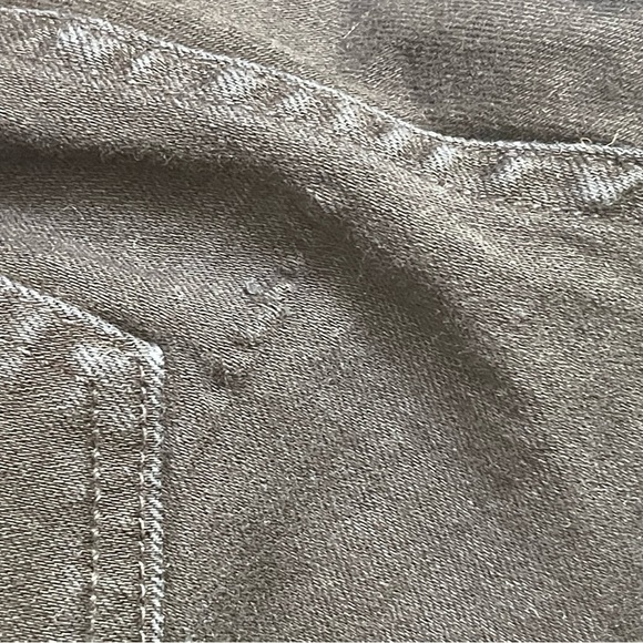 Rag and bone 10 inch Capri black raw jagged hem jeans - Picture 8 of 9